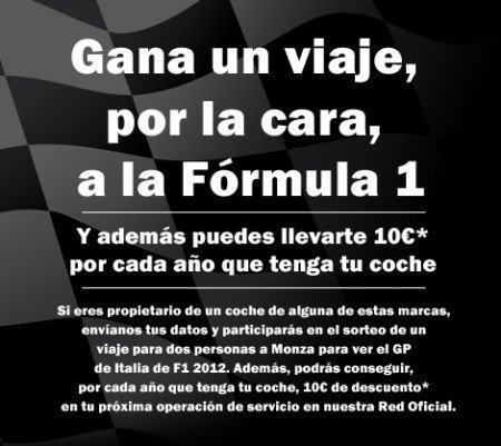 Sorteo de viaje a Formula 1