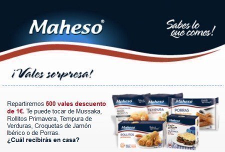 Vales Descuento Maheso