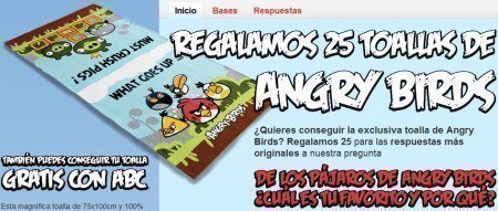 Sorteo Angry Birds