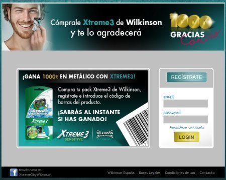 Sorteo Wilkinson Extreme