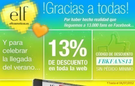 Cupones Descuento ELF Cosmeticos