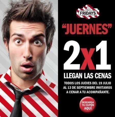 Cupones Descuento para restaurantes Fridays