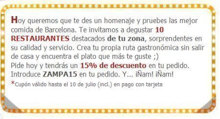 Cupones Descuento Restaurantes