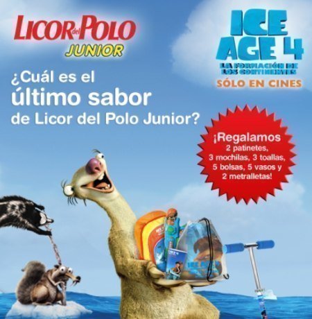 Sorteo de Licor del Polo Ice Age 4