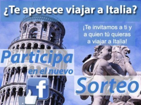 Sorteo de viaje a Italia