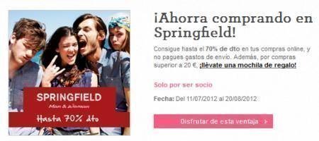 Cupones Descuento Springfield