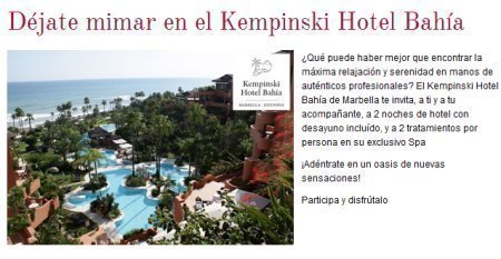 Sorteo de estancia de hotel