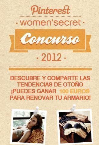 Sorteo Women Secret Pinterest