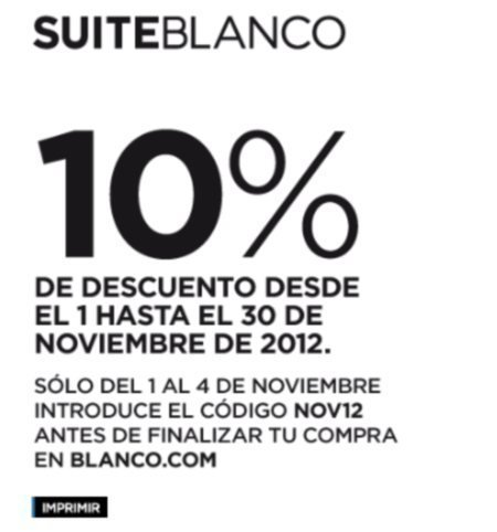 Cupones Descuento Tiendas Blanco