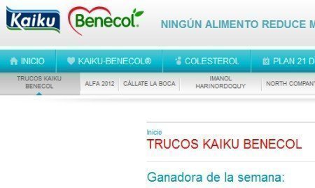 Sorteo de Kaiku Benecol
