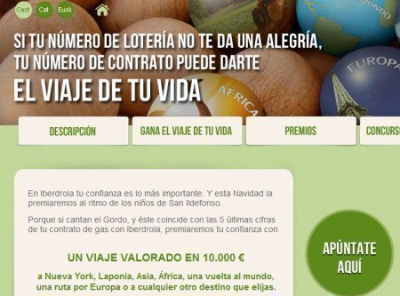 Sorteo de Iberdrola El viaje de tu vida