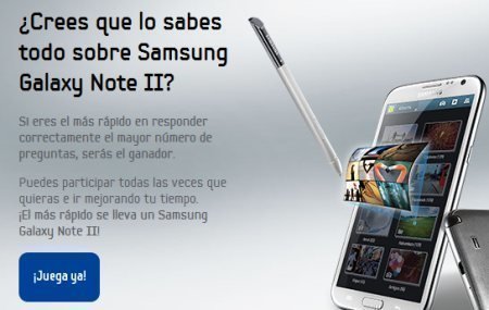 Sorteo de Samsung Mobile Galaxy note II
