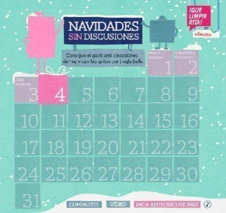 Calendario de Adviento Que limpie Rita