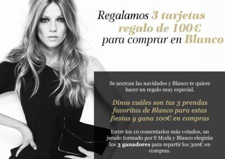 Sorteo de Tarjetas Regalo de Tiendas Blanco