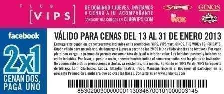 Cupones Descuento Restaurantes VIPS