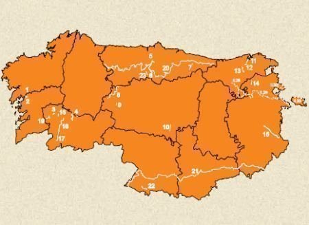 Mapa Senderismo España