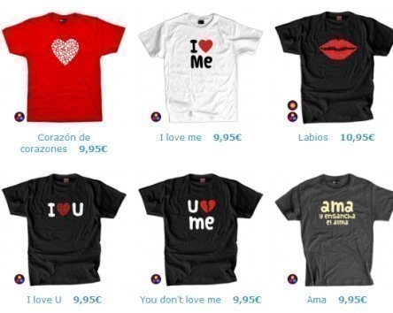 Cupones Descuento Camisetas San valentin