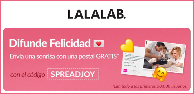 lalalab-50000-postales-gratis-codigo-spreadjoy