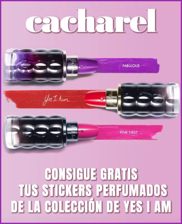 Muestras Gratis Cacharel Yes I Am Stickers
