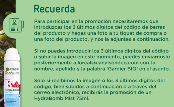 gratis-garnier-bio-hydrabomb-mist-canal-sondeo-instrucciones
