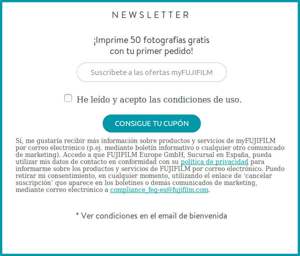 myfujifilm-50-copias-gratis-newsletter-suscripcion