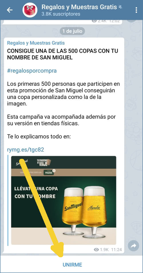telegram-unirme-canal