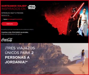 sorteo-cocacola-tres-viajes-jordania-star-wars