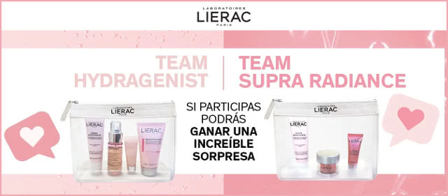 sorteo-lierac-100-lotes-hydragenist-vs-supra-radiance