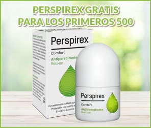 500 perspirex gratis para los primeros 500