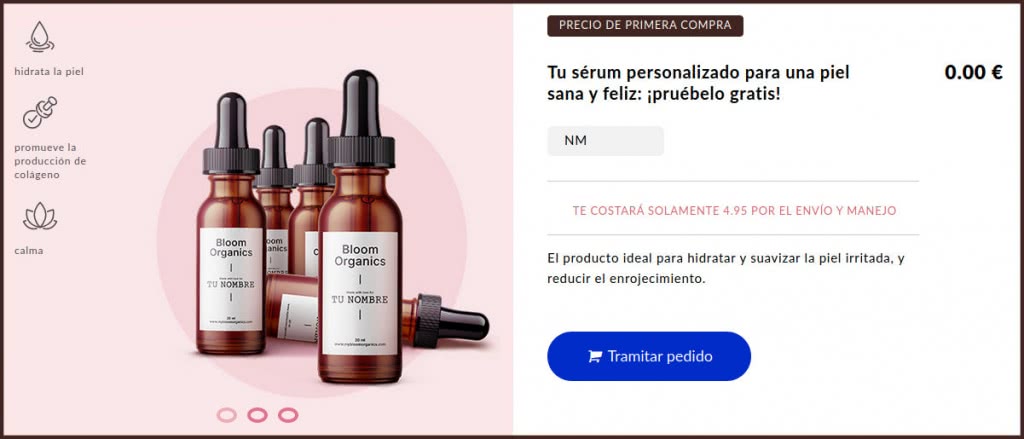 Bloom Organics Producto Gratis Pedir