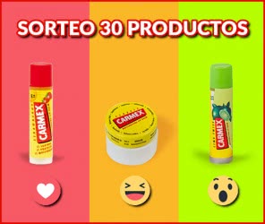 carmex sorteo 30 productos