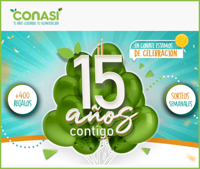 conasi sorteo 15 aniversario