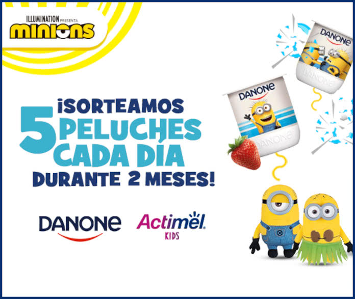 danone sortea 5 peluches cada dia
