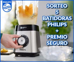 sorteo 5 batidoras philips mas premio seguro