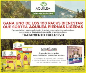 Sorteo Aquilea 100 Packs Relax