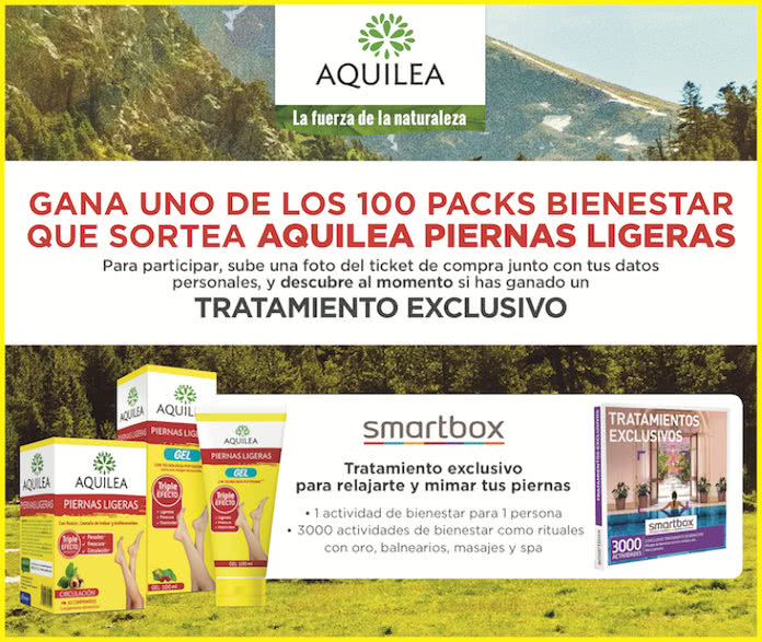 Sorteo Aquilea 100 Packs Relax