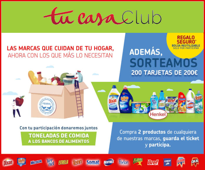Tucasaclub Sorteo 200 Tarjetas Regalo Directo Bolsa