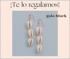 Gala Black Regalo Pendientes