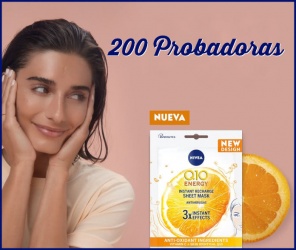 Nivea 200 Probadoras Mascarillas Q10 Energy