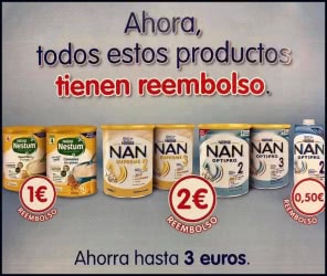 Reembolso Productos Nan Nestum