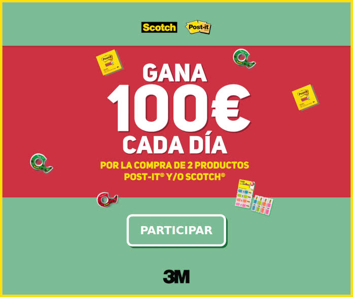 Scotch Postit Sorteo 100 Euros Cada Dia