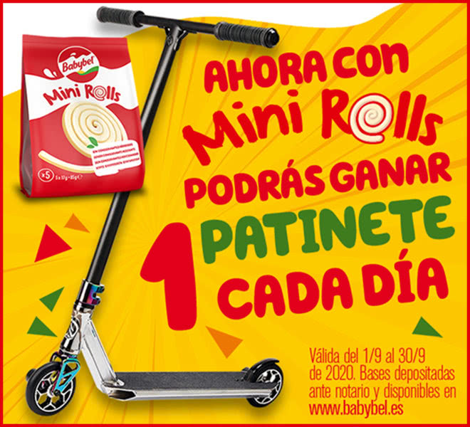 Sorteo Mini Rolls Babybel Patinetes