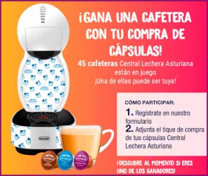 Central Lechera Asturiana Sorteo 45 Cafeteras