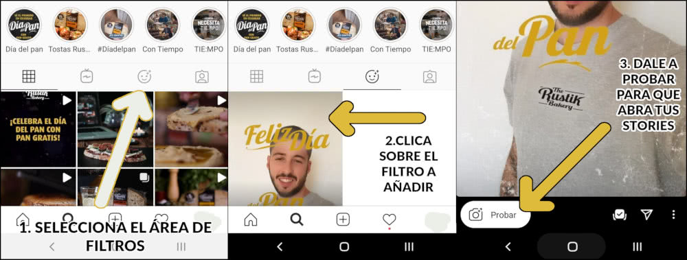 Como Usar El Filtro The Rustik Bakery Desde Su Perfil