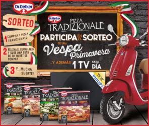 Dr Oetker Sorteo Vespa y TVs