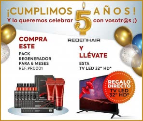 Redenhair 5 Aniversario Regalo Directo Por Compra