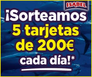 Sorteo Conservas Isabel 210 Tarjetas 200 Euros