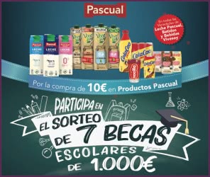 Sorteo Pascual 7 Becas 1000 Euros