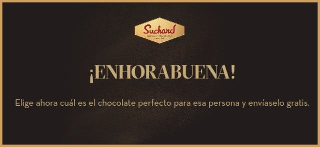 Suchard Sorteo 8000 Tabletas Chocolate Negro Premio