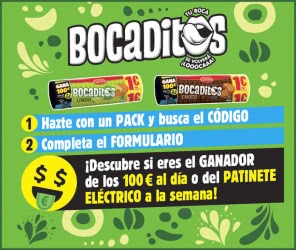 Bocaditos Sorteo Patinetes y Cheques
